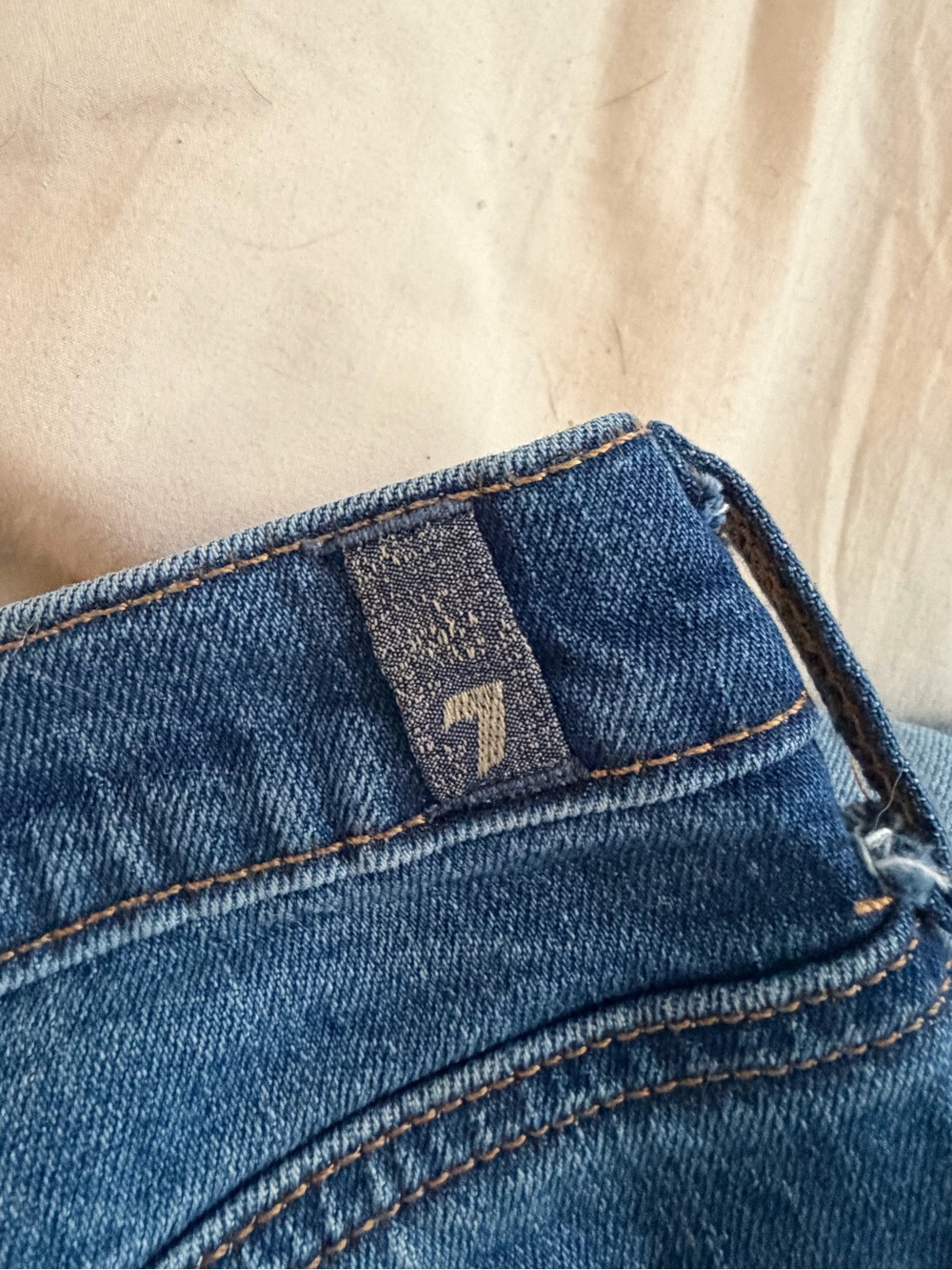 7 For All Mankind Dojo High Rise Flare Jeans Medium Wash 7FAM | S 27 - Picture 8 of 12